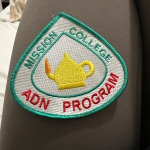 Mission College ADN Program embroidered patch